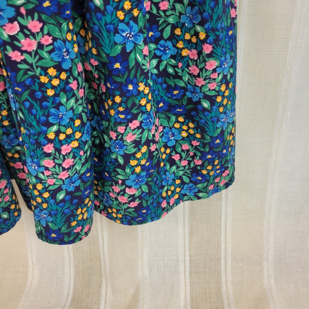 NEW Melloday Floral Maxi Dress Blue Size Medium Cottagecore Prairie - Picture 4 of 12